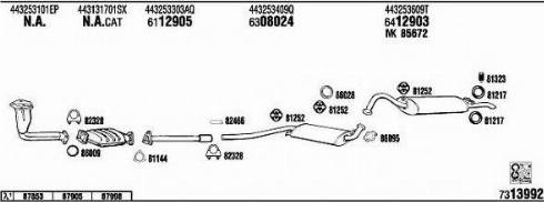 Fonos AD62143 - Система випуску ОГ autocars.com.ua