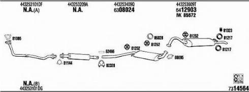 Fonos AD62145A - Система випуску ОГ autocars.com.ua