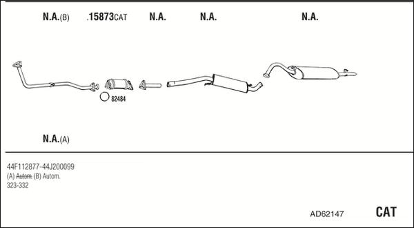 Fonos AD62147 - Система випуску ОГ autocars.com.ua