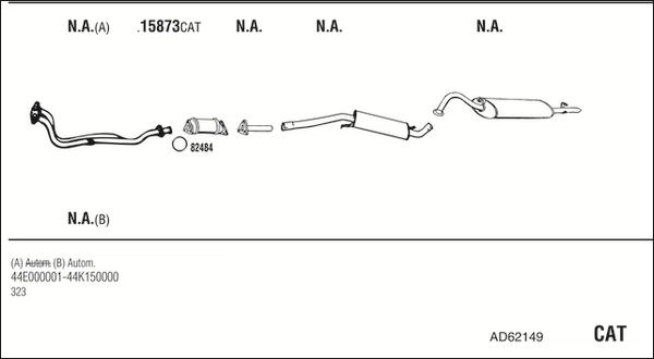 Fonos AD62149 - Система випуску ОГ autocars.com.ua