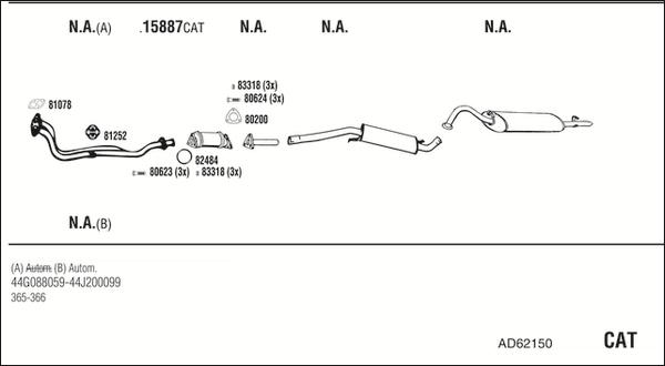 Fonos AD62150 - Система випуску ОГ autocars.com.ua