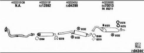 Fonos AD62155 - Система випуску ОГ autocars.com.ua