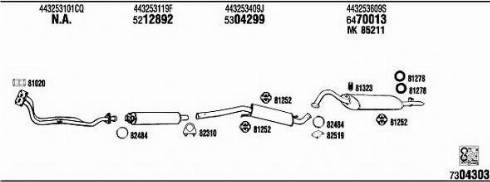 Fonos AD62156 - Система випуску ОГ autocars.com.ua