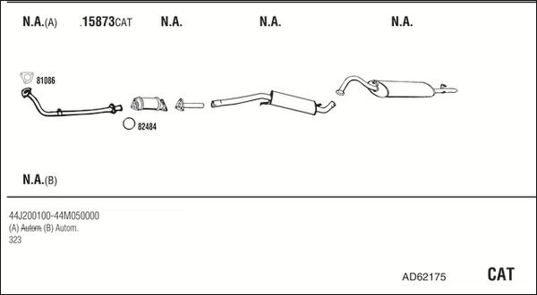 Fonos AD62175 - Система випуску ОГ autocars.com.ua