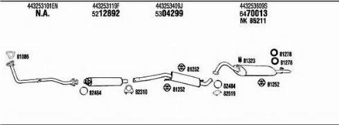 Fonos AD62177 - Система випуску ОГ autocars.com.ua