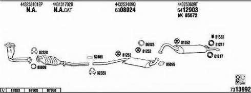 Fonos AD62810 - Система випуску ОГ autocars.com.ua