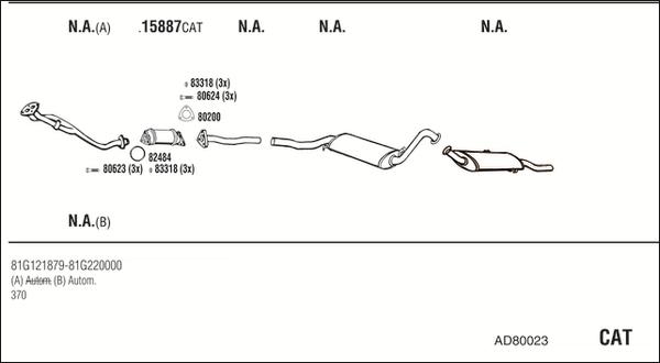 Fonos AD80023 - Система випуску ОГ autocars.com.ua