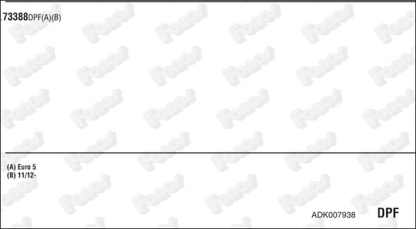 Fonos ADK007938 - Система випуску ОГ autocars.com.ua