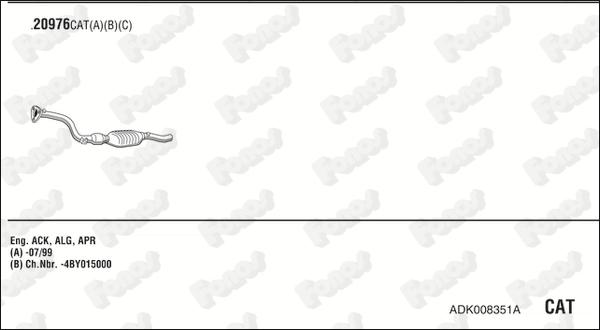 Fonos ADK008351A - Система випуску ОГ autocars.com.ua