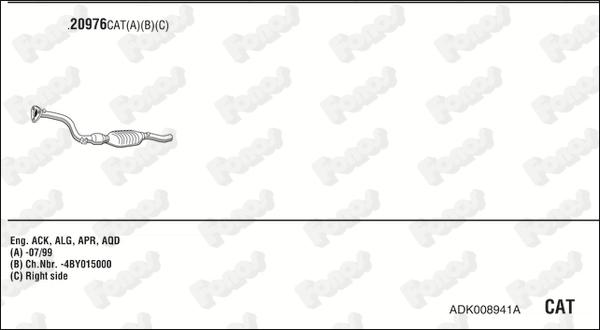 Fonos ADK008941A - Система випуску ОГ autocars.com.ua
