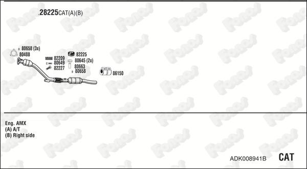 Fonos ADK008941B - Система випуску ОГ autocars.com.ua