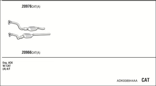 Fonos ADK008944AA - Система випуску ОГ autocars.com.ua