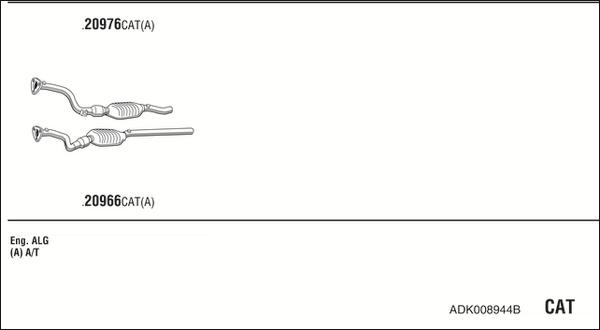 Fonos ADK008944B - Система випуску ОГ autocars.com.ua