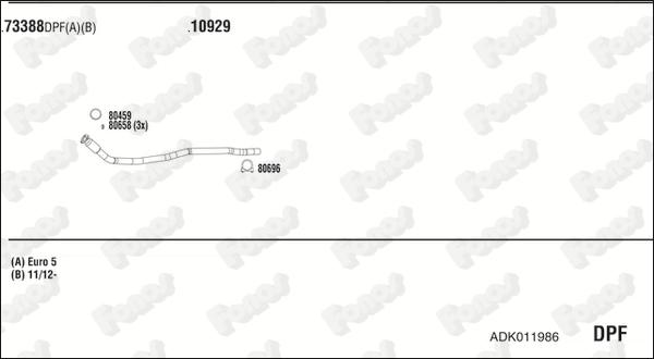 Fonos ADK011986 - Система випуску ОГ autocars.com.ua