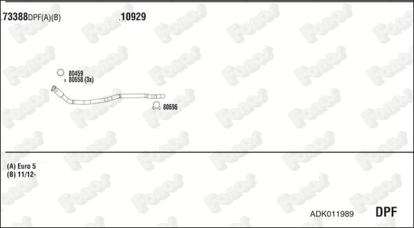 Fonos ADK011989 - Система випуску ОГ autocars.com.ua