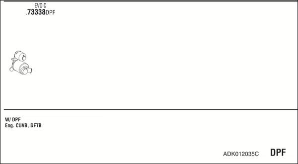 Fonos ADK012035C - Система випуску ОГ autocars.com.ua