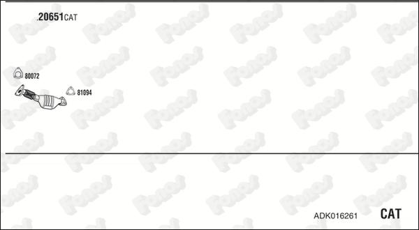 Fonos ADK016261 - Система випуску ОГ autocars.com.ua