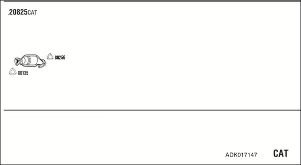 Fonos ADK017147 - Система випуску ОГ autocars.com.ua