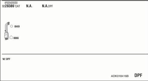 Fonos ADK018416B - Система випуску ОГ autocars.com.ua