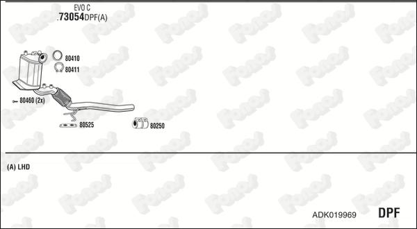 Fonos ADK019969 - Система випуску ОГ autocars.com.ua