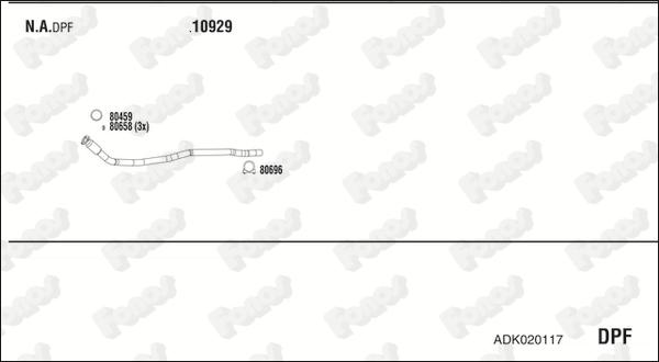 Fonos ADK020117 - Система випуску ОГ autocars.com.ua