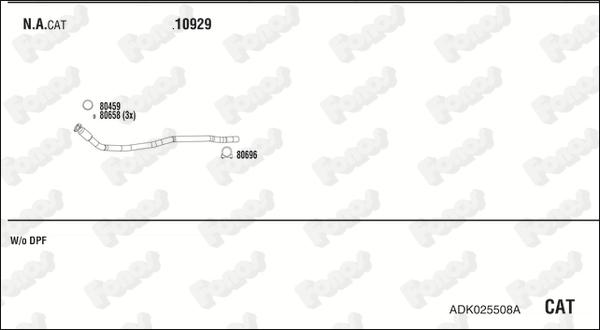 Fonos ADK025508A - Система випуску ОГ autocars.com.ua