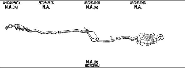 Fonos ADK027564A - Система випуску ОГ autocars.com.ua