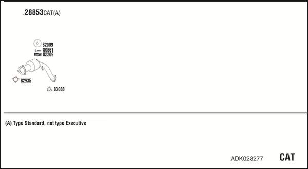 Fonos ADK028277 - Система випуску ОГ autocars.com.ua