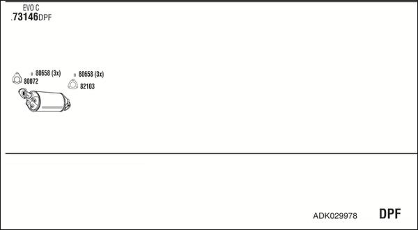 Fonos ADK029978 - Система випуску ОГ autocars.com.ua