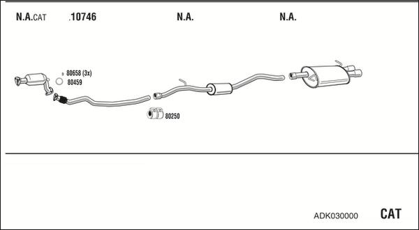 Fonos ADK030000 - Система випуску ОГ autocars.com.ua