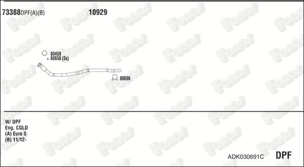 Fonos ADK030691C - Система випуску ОГ autocars.com.ua