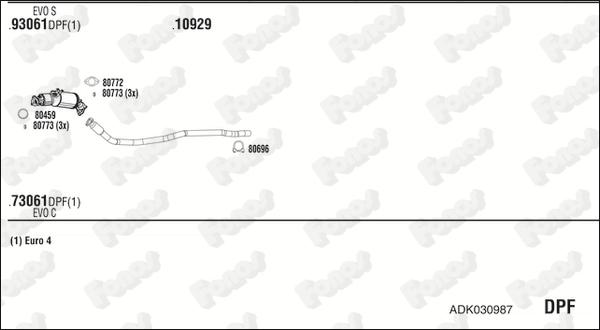 Fonos ADK030987 - Система випуску ОГ autocars.com.ua