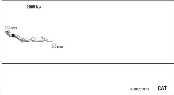 Fonos ADK031073 - Система випуску ОГ autocars.com.ua