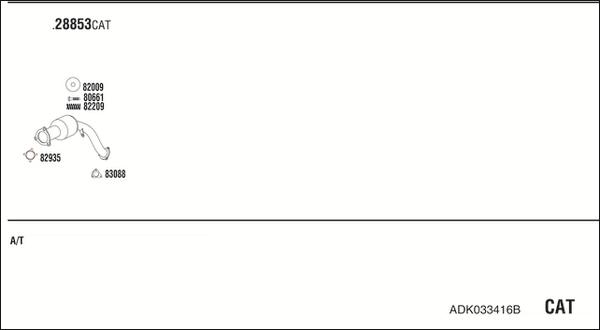 Fonos ADK033416B - Система випуску ОГ autocars.com.ua