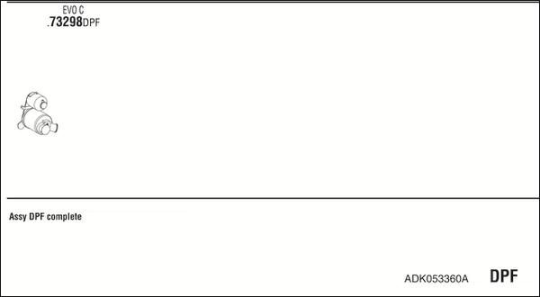 Fonos ADK053360A - Система випуску ОГ autocars.com.ua