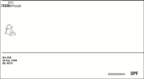 Fonos ADK055594A - Система випуску ОГ autocars.com.ua