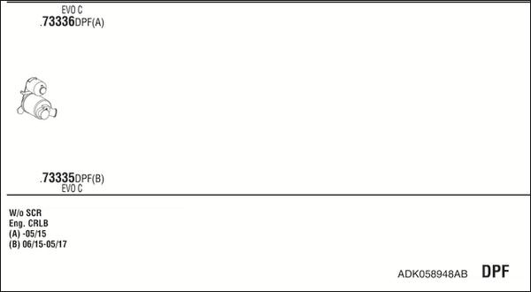 Fonos ADK058948AB - Система випуску ОГ autocars.com.ua