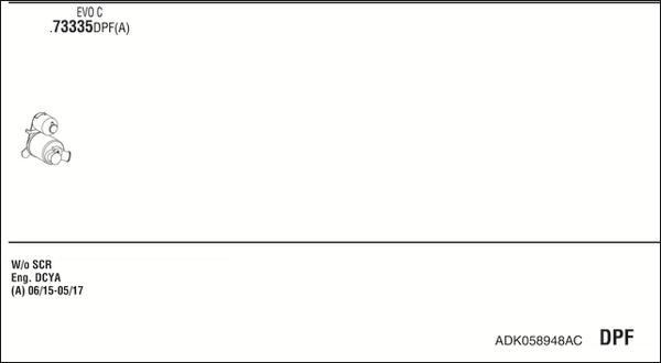 Fonos ADK058948AC - Система випуску ОГ autocars.com.ua