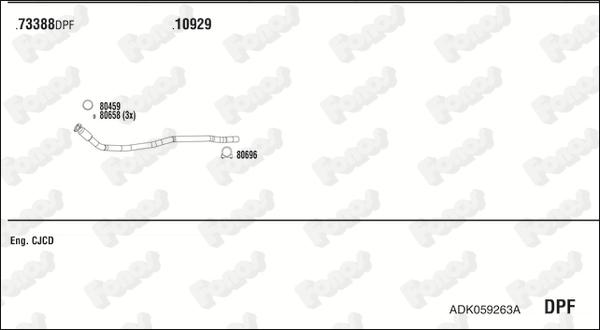 Fonos ADK059263A - Система випуску ОГ autocars.com.ua