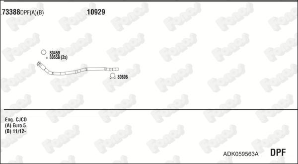 Fonos ADK059563A - Система випуску ОГ autocars.com.ua
