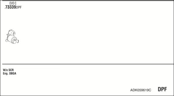 Fonos ADK059619C - Система випуску ОГ autocars.com.ua