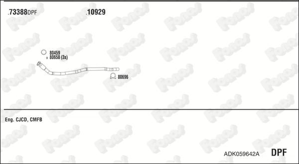 Fonos ADK059642A - Система випуску ОГ autocars.com.ua