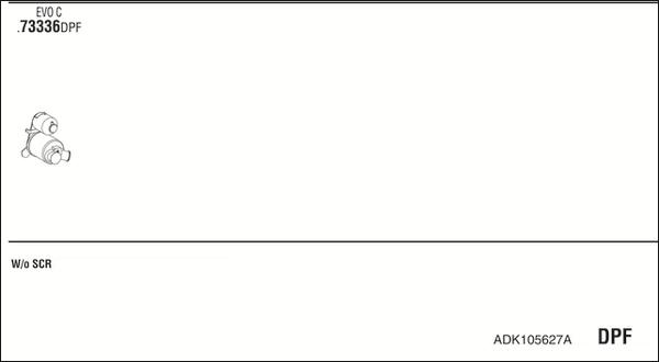 Fonos ADK105627A - Система випуску ОГ autocars.com.ua