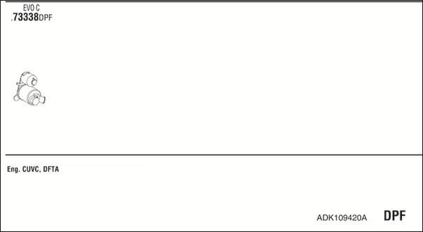 Fonos ADK109420A - Система випуску ОГ autocars.com.ua