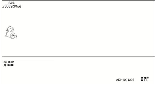 Fonos ADK109420B - Система випуску ОГ autocars.com.ua