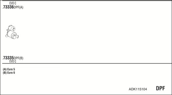 Fonos ADK115104 - Система випуску ОГ autocars.com.ua