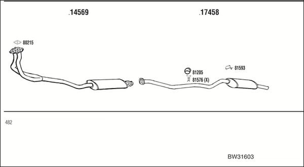 Fonos BW31603 - Система випуску ОГ autocars.com.ua