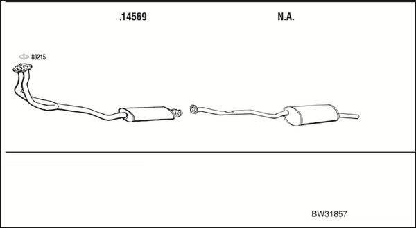 Fonos BW31857 - Система випуску ОГ autocars.com.ua
