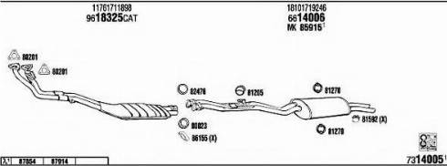 Fonos BW32503 - Система випуску ОГ autocars.com.ua