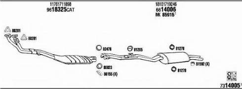 Fonos BW32518 - Система випуску ОГ autocars.com.ua